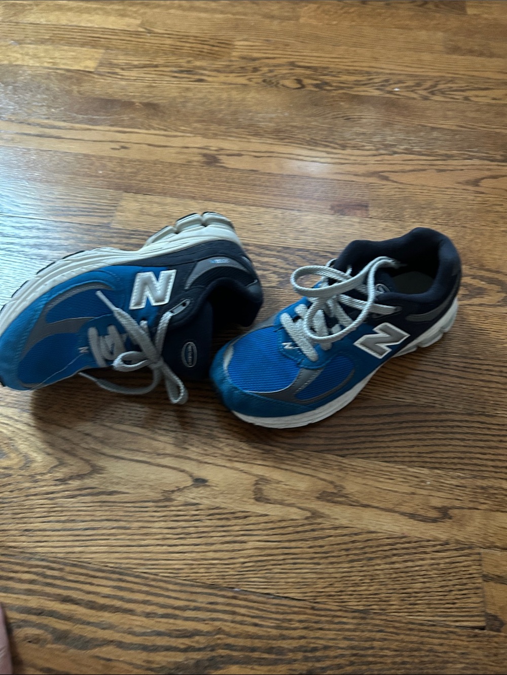 New Balance Kids Blue and Black Athletic Sneakers